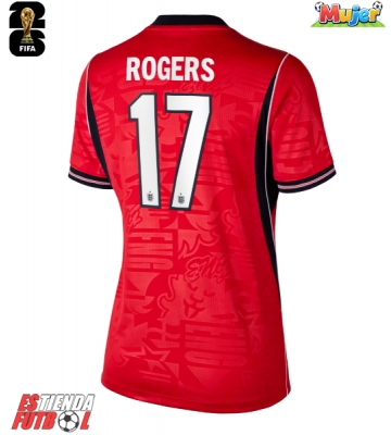 Inglaterra Morgan Rogers #17 Segunda Equipación Mujer Mundial 2026 Manga Corta